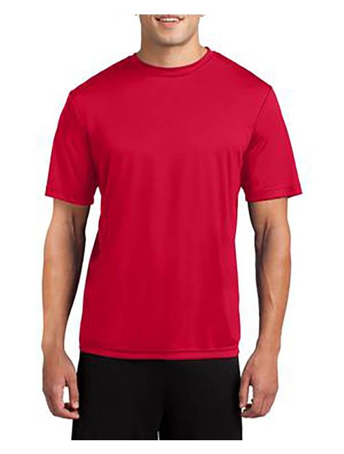 Dri-Wick Men's Big and Tall Sport Performance Moisture Wicking Athletic T Shirt