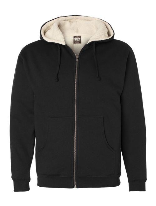 Independent Trading Co. Mens Sherpa Lined Full-Zip Hooded Sweatshirt (EXP40SHZ)