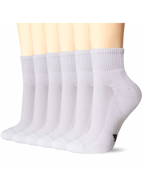 +MD 6 Pack Womens and Mens Smell Control Rayon from Bamboo Ankle Socks Cushioned Sole Quarter Casual Socks