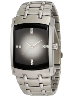 Men's Swarovski Crystal Accented Stainless Steel Watch