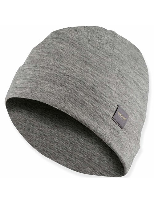 MERIWOOL Unisex Merino Wool Cuff Beanie Hat - Choose Your Color