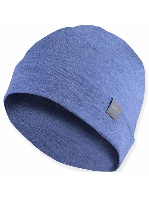 MERIWOOL Unisex Merino Wool Cuff Beanie Hat - Choose Your Color