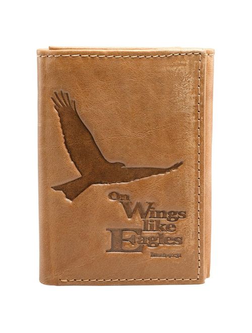 Christian Art Gifts Genuine Leather Wallet for Men | Quality Classic Trifold Leather Wallet | Christian Gifts for Men