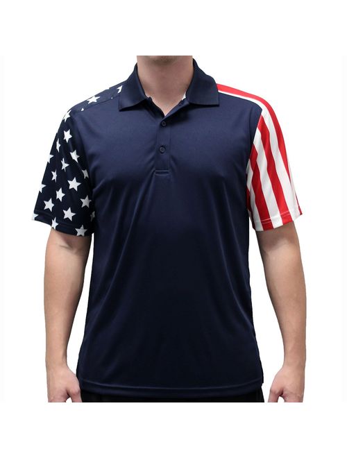 Men's Stars & Stripes Polo T-Shirt