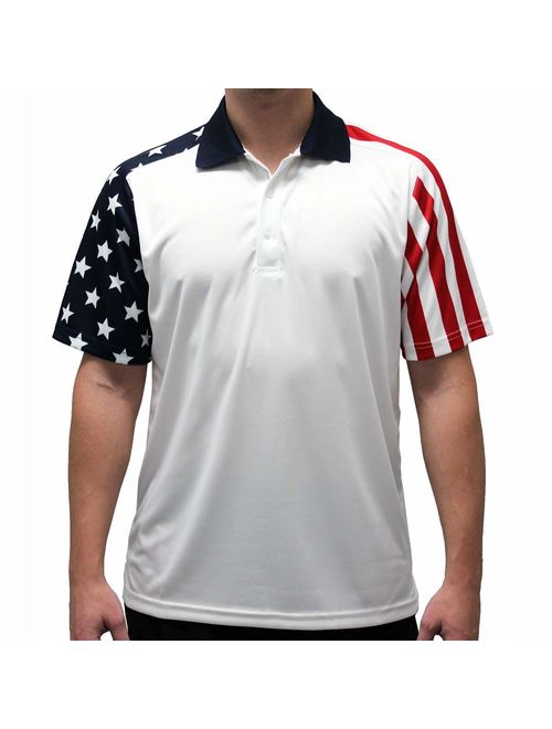 Men's Stars & Stripes Polo T-Shirt