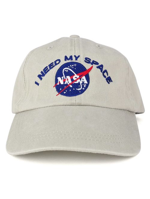 AC Racing NASA I Need My Space Embroidered Washed Cotton Cap