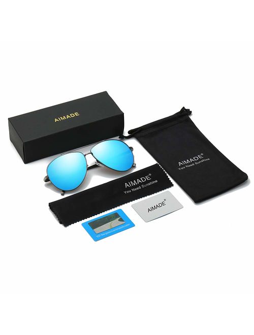 Premium Military Polarized Aviator Sunglasses Metal Frame Brand Unique Design Sun glasses For Mens Womens 100% UV Protection