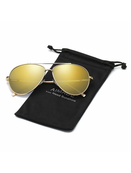 Premium Military Polarized Aviator Sunglasses Metal Frame Brand Unique Design Sun glasses For Mens Womens 100% UV Protection