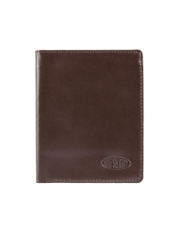 Big Skinny Men's Leather Hipster Bi-fold Wallet