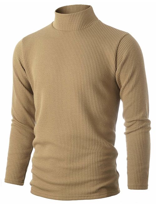 GIVON Mens Slim Fit Soft Blend Mock Neck Pullover Sweater