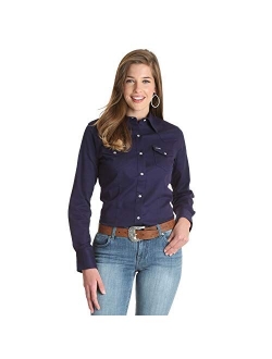 Women's Long Sleeve Western Snap Work Shirt