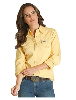 Women's Long Sleeve Western Snap Work Shirt