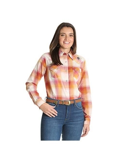 Women's Long Sleeve Western Snap Work Shirt