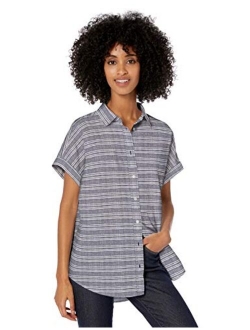 Amazon Brand - Goodthreads Women's Washed Cotton Short-Sleeve Shirt