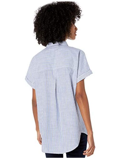 Amazon Brand - Goodthreads Women's Washed Cotton Short-Sleeve Shirt