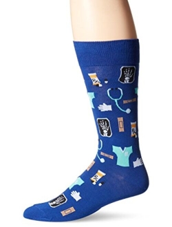 Men's Conversation Starter Novelty Casual Crew Socks