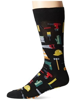 Men's Conversation Starter Novelty Casual Crew Socks