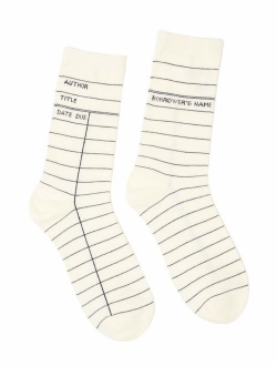 Out of Print Literary and Book-Themed Unisex Cotton Socks for Book Lovers, Readers, and Bibliophiles