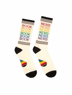 Out of Print Literary and Book-Themed Unisex Cotton Socks for Book Lovers, Readers, and Bibliophiles