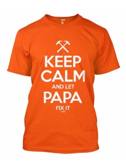 Keep Calm and Let Papa Fix It - Father's Day Men's T-Shirt