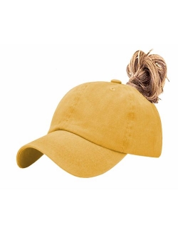 Aedvoouer Men Women Baseball Cap Vintage Cotton Washed Distressed Hats Twill Plain Adjustable Dad-Hat