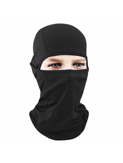 Your Choice Balaclava Tactical Skull Motorcycle Full Face Ski Mask, Thin Breathing Windproof UV Protective Hat for Women Men