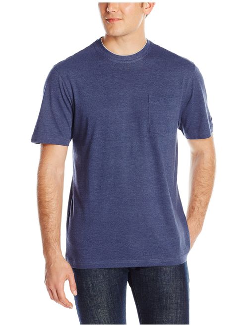 IZOD Men's Chatham Point Short Sleeve Solid Jersey T-Shirt with Pocket