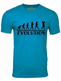 Think Out Loud Apparel Golf Evolution Funny T-Shirt Golfer Humor Tee