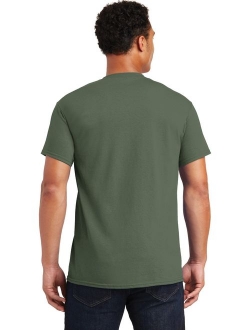 Men's Cotton Solid Short Sleeve Crew Neck T-Shirt