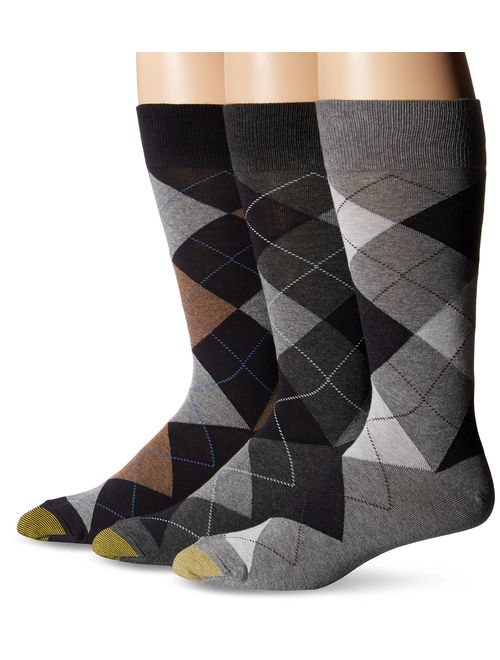 Buy Gold Toe Men's Carlyle Argyle Crew Socks, 3 Pairs online | Topofstyle