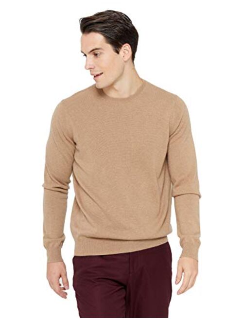 State Cashmere Men's Essential Crewneck Sweater 100% Pure Cashmere Classic Long Sleeve Pullover