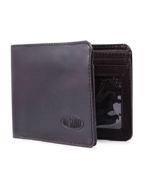 Big Skinny Men's L-Fold Passcase Leather Slim Wallet, Holds Up to 30 Cards