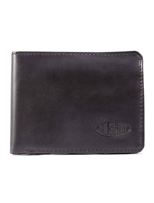 Big Skinny Men's L-Fold Passcase Leather Slim Wallet, Holds Up to 30 Cards