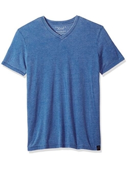 Men's Short Sleeve Venice Burnout V Neck Tee