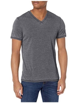 Men's Short Sleeve Venice Burnout V Neck Tee