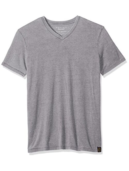 Lucky Brand Men's Short Sleeve Venice Burnout V Neck Tee