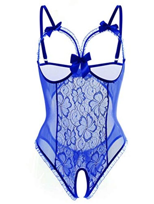 Lingerie for Women Sexy One-Piece Teddy Lingerie Bodysuit Lace Nightie