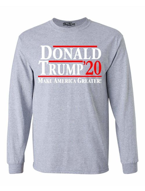 shop4ever Donald Trump 2020 Long Sleeve Shirt