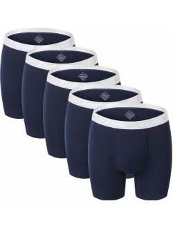 Mens Underwear Bamboo Big and Tall Long Leg Boxer Briefs Men Pack M L XL XXL 3XL