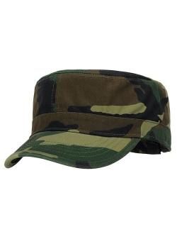 NYFASHION101 Fashionable Solid Color Unisex Adjustable Strap Cadet Cap