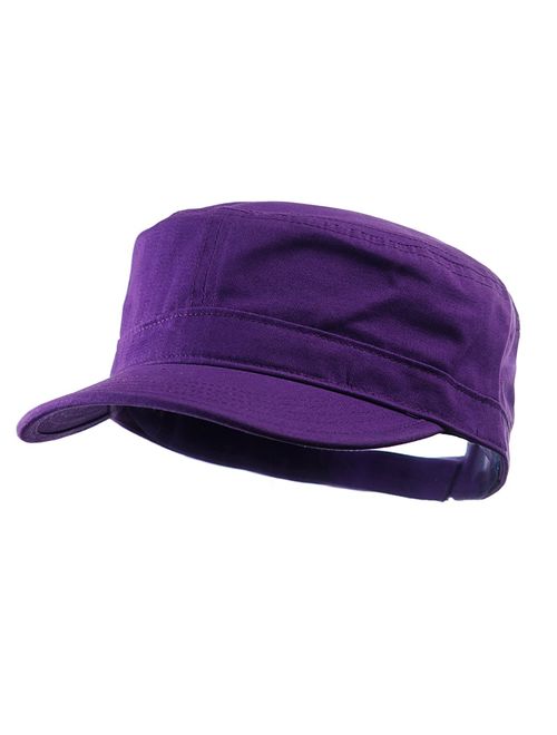 NYFASHION101 Fashionable Solid Color Unisex Adjustable Strap Cadet Cap