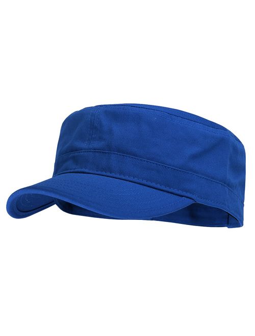 NYFASHION101 Fashionable Solid Color Unisex Adjustable Strap Cadet Cap