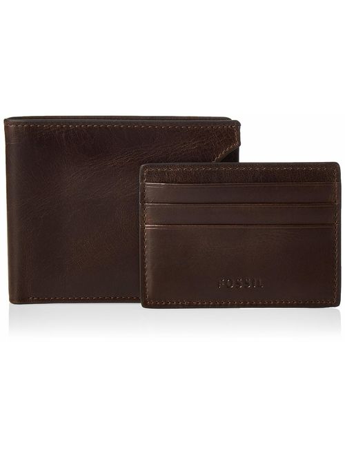 Fossil Men's Neel Leather Sliding 2 in 1 Wallet