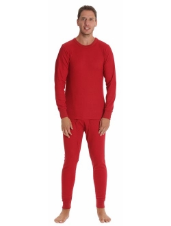 At The Buzzer Solid Winter Thermal Underwear Set for Men