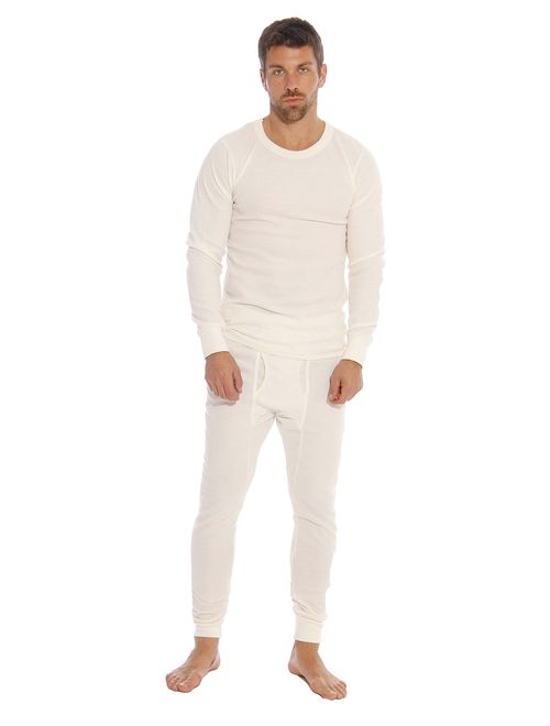 At The Buzzer Solid Winter Thermal Underwear Set for Men