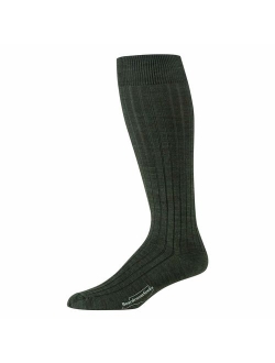 Boardroom Socks Men's Over the Calf Merino Wool Ribbed Dress Socks