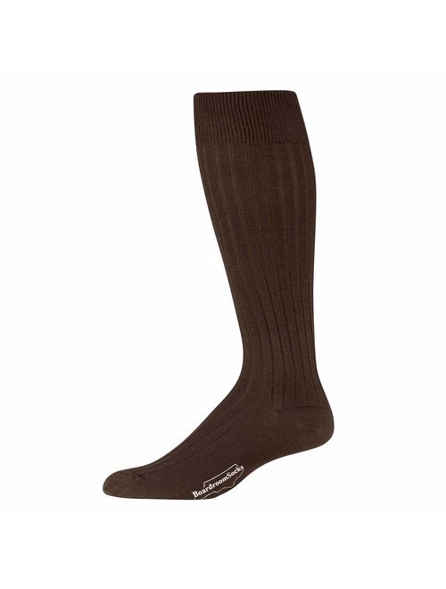 Boardroom Socks Men's Over the Calf Merino Wool Ribbed Dress Socks