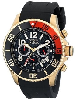 Men's 15145 Pro Diver Stainless Steel Watch With Black Polyurethane Band