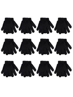 Gelante Adult Winter Knitted Magic Gloves Wholesale Lot 12 Pairs