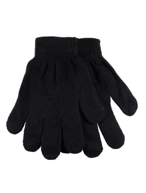 Gelante Adult Winter Knitted Magic Gloves Wholesale Lot 12 Pairs